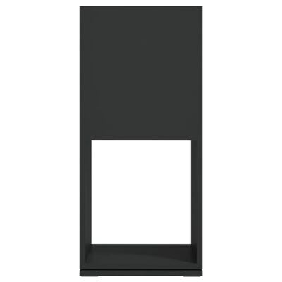 vidaXL Roterende skap svart 34,5x34,5x75,5 cm sponplate