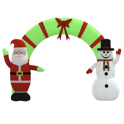 vidaXL Oppblåsbar julebue med lysdioder 270 cm