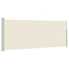 vidaXL Uttrekkbar sidemarkise 117x314 cm kremhvit