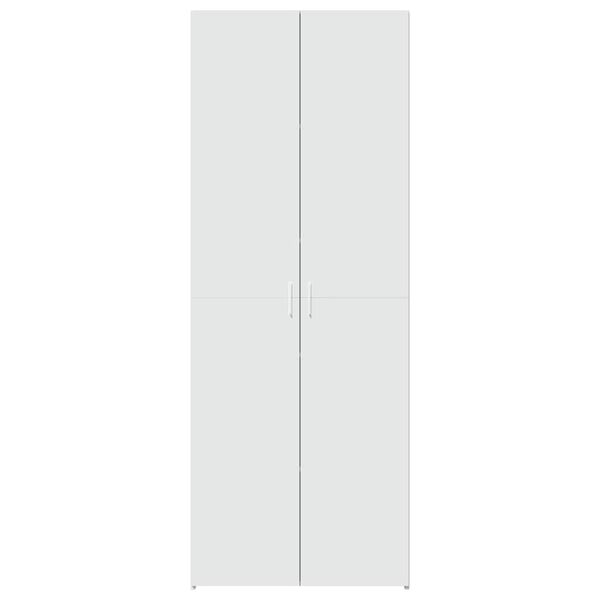 vidaXL Highboard hvit 70x42,5x185 cm konstruert tre