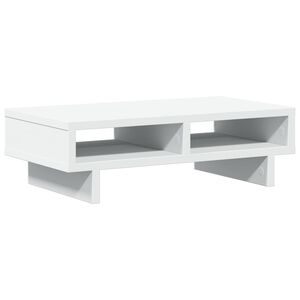 vidaXL Skjermstativ hvit 50x27x15 cm konstruert tre