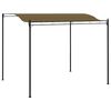 vidaXL Hagemarkise 3x2,4 m gr&aring;brun 180 g/m&sup2;