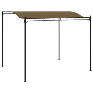 vidaXL Hagemarkise 3x2,4 m gr&aring;brun 180 g/m&sup2;