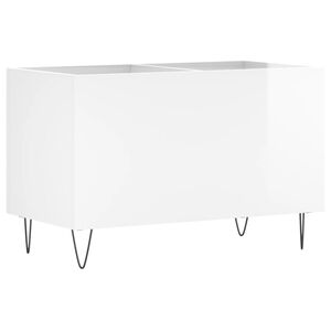vidaXL Hifi-benk h&oslash;yglans hvit 74,5x38x48 cm konstruert tre