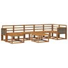 vidaXL Utend&oslash;rs sofa-sett 8 pcs Naturlig Solid akasietre