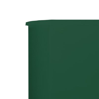 vidaXL Vindskjerm 9 paneler stoff 1200x80 cm grønn