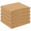 vidaXL Bordduk 5 stk. Rektangul&aelig;r Beige 140 x 140 cm Polyester