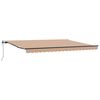 vidaXL Uttrekkbar markise Flerfarget 450 &times; 350 cm Stoff og Aluminium