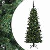 vidaXL Kunstig juletre med julekuler 120 cm 150 LED-lys Varmhvit