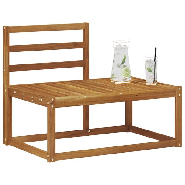 vidaXL Utend&oslash;rs End Sofagruppe Naturlig 91 x 63 x 73 cm