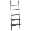 vidaXL Stigehyller 5 etasjer svart 64x34x185,5 cm