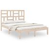vidaXL Sengeramme heltre 120x190 cm Small Double