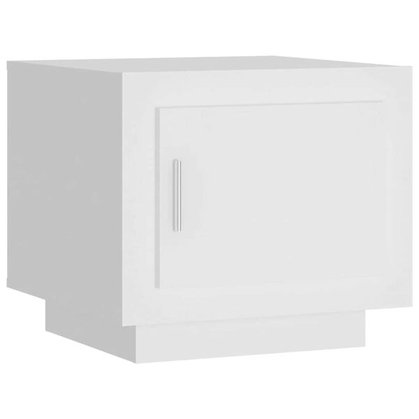 vidaXL Salongbord hvit 51x50x45 cm konstruert tre