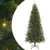 vidaXL Kunstig juletre med 300 LED med stativ gr&oslash;nn 240 cm PE og PVC