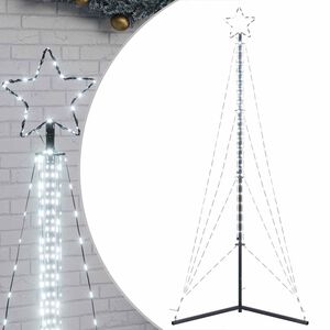 vidaXL LED Juletre 483 LEDs Kald Hvit 240 cm