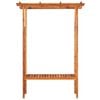 vidaXL Pergola med hagebenk heltre akasie 143x50x198 cm