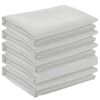 vidaXL Bordduk 5 stk. Oval Hvit 160 x 220 cm