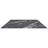 vidaXL Bordplate svart 120x65 cm 8 mm herdet glass med marmor design