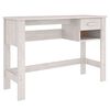 vidaXL Skrivebord HAMAR hvit 110x40x75 cm heltre furu