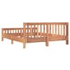 vidaXL Sengeramme heltre teak 160x200 cm