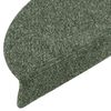 vidaXL Trappematter selvklebende 20 stk 56x17x3 cm grønne halvrund
