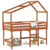 vidaXL Hemsengeramme Voksbrun 90 x 190 cm Heltre furu