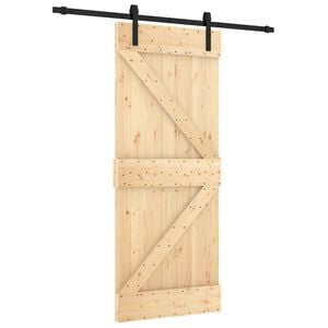 vidaXL Skyved&oslash;r 85 x 210 cm Massiv Furu Tre (Ubehandlet)