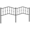 vidaXL Sengegavl i metall svart 200 cm