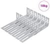 vidaXL Anti-tipp brakett 1268 s&oslash;lv 74,5 x 15 x 32 mm Jern
