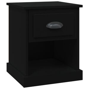 vidaXL Nattbord svart 39x39x47,5 cm konstruert tre