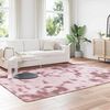 vidaXL Flossteppe med lang luv NAVARRA støvet rosa 200x290cm polyester