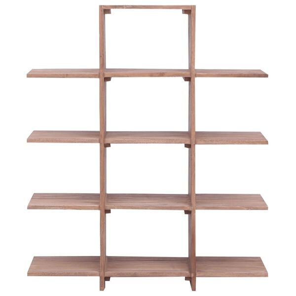 vidaXL Bokhylle 100x30x120 cm heltre teak