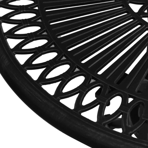 vidaXL Hagebord svart 62x62x65 cm st&oslash;pt aluminium