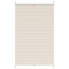 vidaXL Plissegardiner 80x125cm Krem
