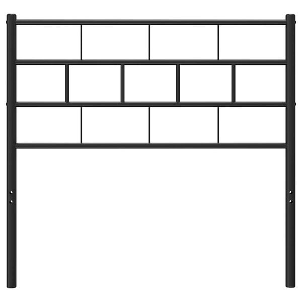 vidaXL Sengegavl i metall svart 100 cm