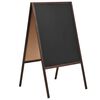 vidaXL Dobbeltsidig tavle sedertre frittst&aring;ende 60x80 cm