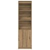 vidaXL Highboard artisan eik 50x35x180 cm konstruert tre