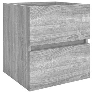 vidaXL Servantskap gr&aring; sonoma 41x38,5x45 cm konstruert tre
