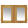 vidaXL Speilskap 60x10x40 cm heltre teak