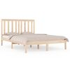vidaXL Sengeramme heltre furu 140x190 cm