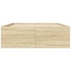 vidaXL Sengeramme sonoma eik 135x190 cm konstruert tre