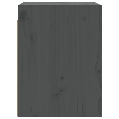 vidaXL Veggskap grå 30x30x40 cm heltre furu