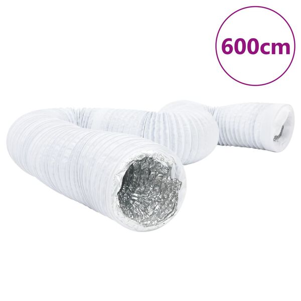 vidaXL Ventilasjonsslange aluminium og PVC 6 m &Oslash;12,5 cm