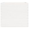 vidaXL Plantekasse hvit 80x80x72 cm heltre furu