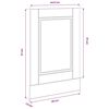 vidaXL Oppvaskmaskin panel Porto hvit 45x1,5x57 cm konstruert tre
