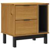 vidaXL Nattbord FLAM 49x35x50 cm heltre furu