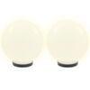 vidaXL LED-kulelamper 4 stk sfærisk 25 cm PMMA
