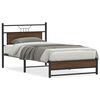 vidaXL Sengeramme uten madrass brun eik 107x203 cm konstruert tre