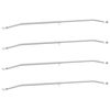 vidaXL Presenningbeslag for tilhengere 4 S&oslash;lv 102-155 cm Aluminium