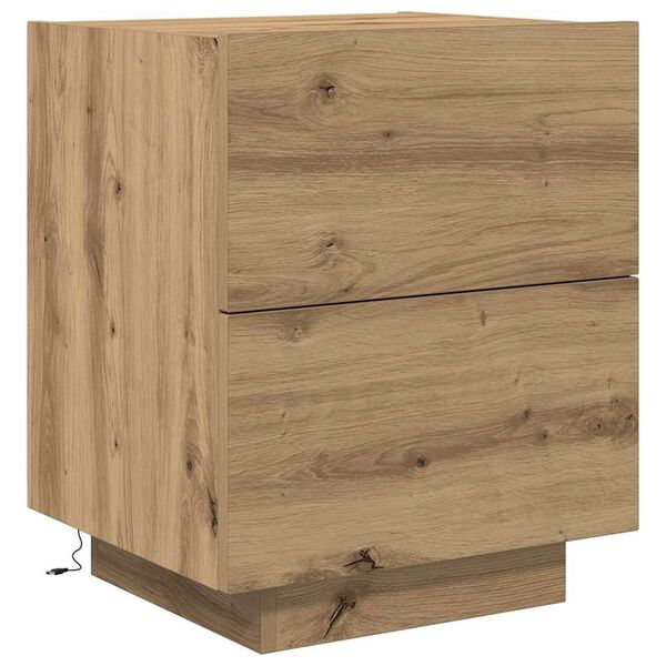 vidaXL Nattbordskap Artisan Eik 45 x 40 x 55 cm Konstruert tre
